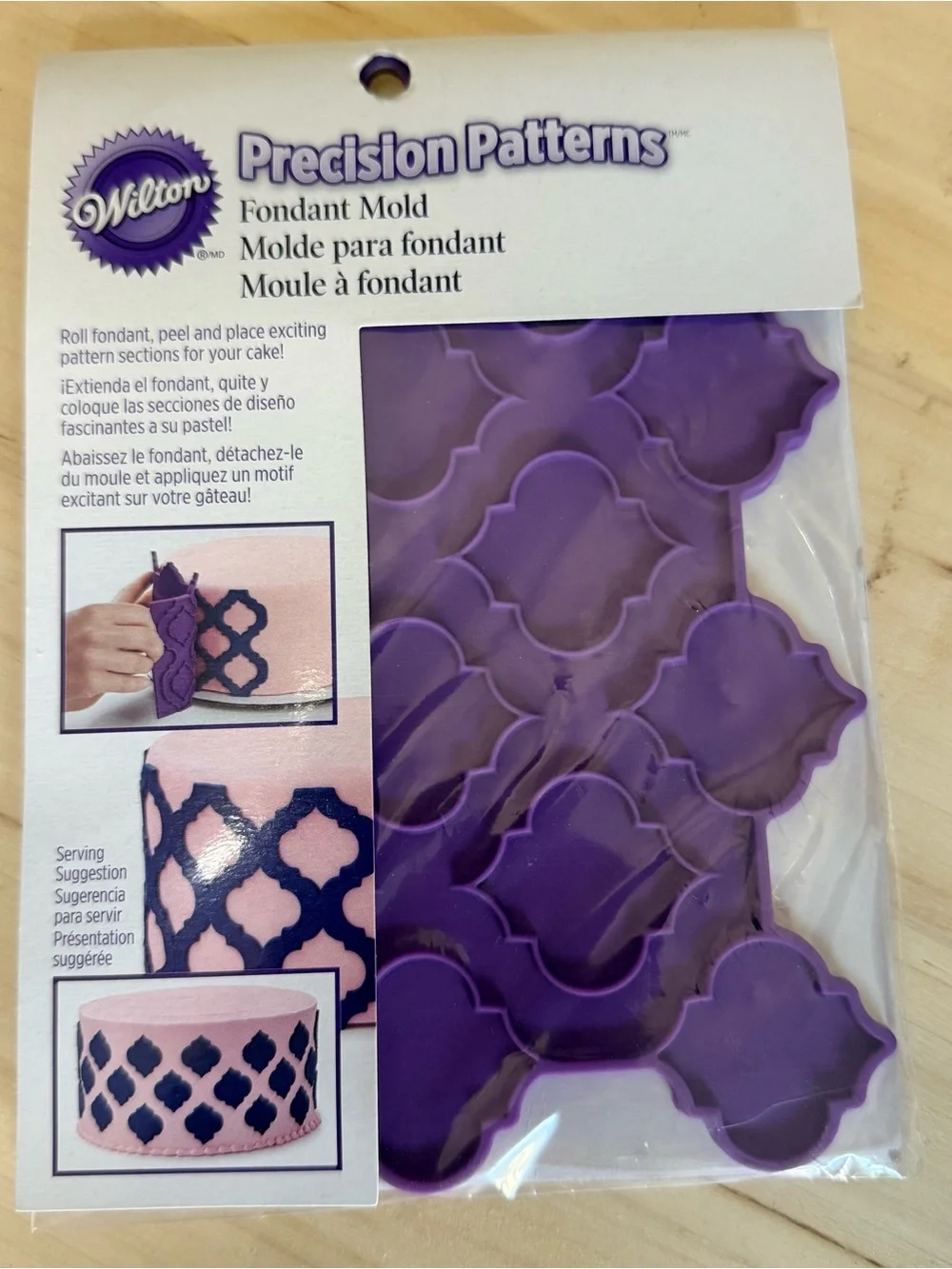 Wilton Purple Precision Patterns Fondant Mold